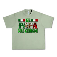 Oil Green El Papa Mas Chingon Mexican Urban Heavy Tee - LillyAllenDesigns