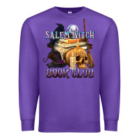 Purple Salem Witch Book Club Premium Sweatshirt - texasbilliewilder