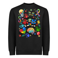 Black somebody's loud & proud autism mama Heavyweight Sweatshirt - MaliasSmallBusiness
