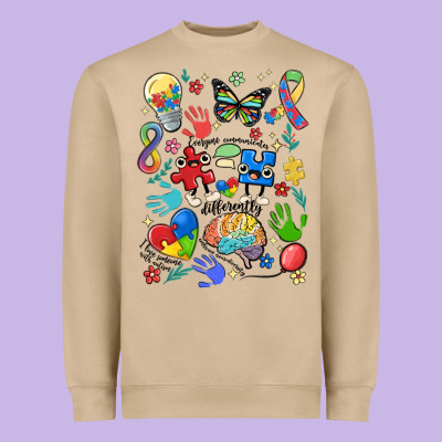 Somebody's Loud & Proud Autism Mama Heavyweight Sweatshirt Designed By Maliassmallbusiness
