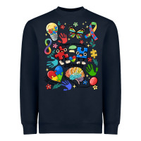 Navy somebody's loud & proud autism mama Heavyweight Sweatshirt - MaliasSmallBusiness