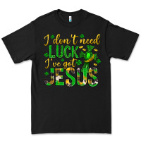 Black i dont need luck ive got jesus st. patricks day Premium Tee - Neo Western