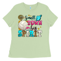Matcha small town big spirit volleyball Ladies Tee - Zillion Design Studio