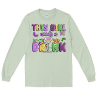 Matcha this girl needs a drink Long Sleeve Tee - MaliasSmallBusiness