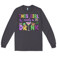 Smoke this girl needs a drink Long Sleeve Tee - MaliasSmallBusiness