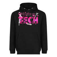 Black Breast Cancer Maintenance Tech Heavyweight Hoodie - texasbilliewilder