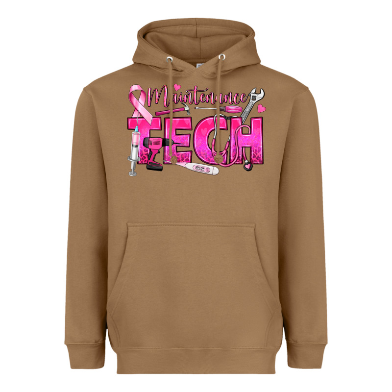 Breast Cancer Maintenance Tech Heavyweight Hoodie by texasbilliewilder | Teevron