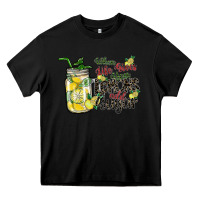 Black when life gives you lemons add sugar Heavy Core Tee - SublimationCraftShop