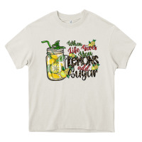 Cream when life gives you lemons add sugar Heavy Core Tee - SublimationCraftShop