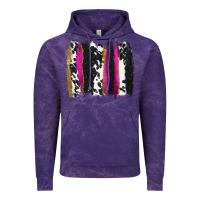 Cloud Purple cow , yellow and pink glitter brushstrokes Vintage Hoodie - AdoDesignShop