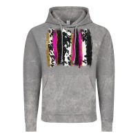 Cloud Rock cow , yellow and pink glitter brushstrokes Vintage Hoodie - AdoDesignShop