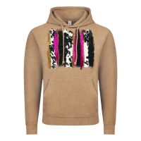 Vintage Coffee cow , yellow and pink glitter brushstrokes Vintage Hoodie - AdoDesignShop