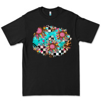 Black race sunflower patches Premium Tee - AdoDesignShop