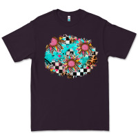 Plum race sunflower patches Premium Tee - AdoDesignShop