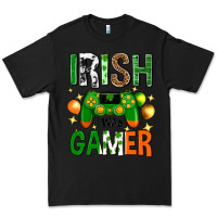 Black irish i was gamer st. patricks day Premium Tee - Neo Western