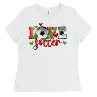 White love soccer Ladies Tee - Zillion Design Studio