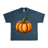 Midnight Navy pumpkin Urban Heavy Tee - BarkalooDesign