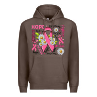 Coffee Breast Cancer Premium Hoodie - NancyCooperArtShop