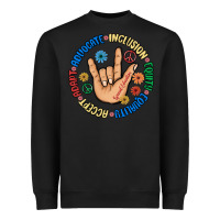 Black advocate inclusion equity equality accept adapt Heavyweight Sweatshirt - MaliasSmallBusiness