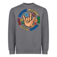 Storm advocate inclusion equity equality accept adapt Heavyweight Sweatshirt - MaliasSmallBusiness