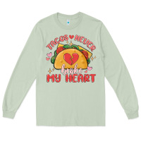 Matcha tacos never broke my heart Long Sleeve Tee - MaliasSmallBusiness