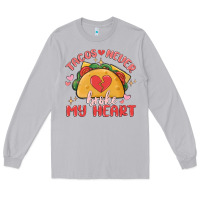 Moon Dust tacos never broke my heart Long Sleeve Tee - MaliasSmallBusiness