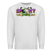 Oatmeal Heather spooky babe halloween Premium Sweatshirt - NancyCooperArtShop