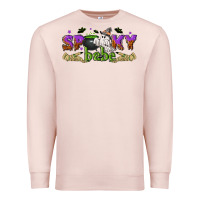 Pale Pink spooky babe halloween Premium Sweatshirt - NancyCooperArtShop