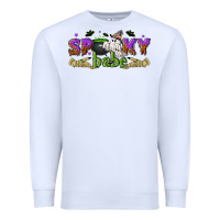 White spooky babe halloween Premium Sweatshirt - NancyCooperArtShop