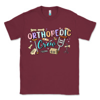 Burgundy orthopedic crew Classic Tee - MaliasSmallBusiness