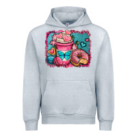 Valentines Day Coffee Cup And Sweets Urban Hoodie | Teevron