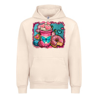 Sandshell valentines day coffee cup and sweets Urban Hoodie - OliviaCreatesArt