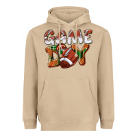 Mushroom Game day leopard Football Heavyweight Hoodie - NancyCooperArtShop