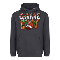 Smoke Game day leopard Football Heavyweight Hoodie - NancyCooperArtShop