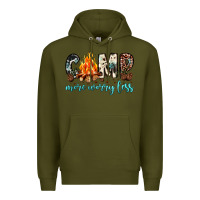 Army Green camp more worry less Premium Hoodie - JahusDesignShop