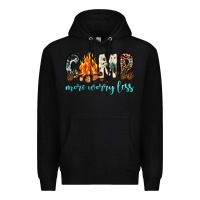 Black camp more worry less Premium Hoodie - JahusDesignShop