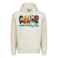 Oatmeal Heather camp more worry less Premium Hoodie - JahusDesignShop