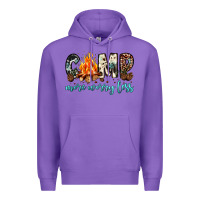 Purple camp more worry less Premium Hoodie - JahusDesignShop