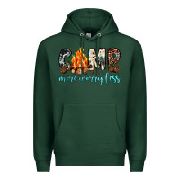 Sports Green camp more worry less Premium Hoodie - JahusDesignShop