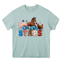 Arona Horse pig chicken with oh my stars Heavy Core Tee - Neo Western