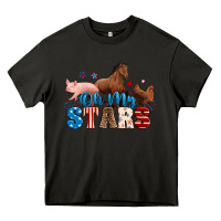 Asphalt Horse pig chicken with oh my stars Heavy Core Tee - Neo Western