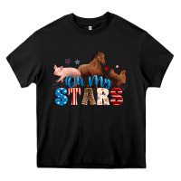 Horse Pig Chicken With Oh My Stars Heavy Core Tee | Teevron