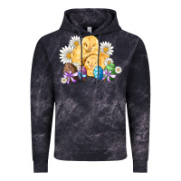 Cloud Black chicks eggs daisy easter Vintage Hoodie - Artiststas