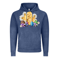 Chicks Eggs Daisy Easter Vintage Hoodie | Teevron