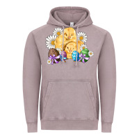 Vintage Zinc chicks eggs daisy easter Vintage Hoodie - Artiststas