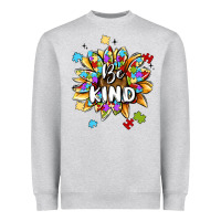 Heather Grey be kind Heavyweight Sweatshirt - MaliasSmallBusiness