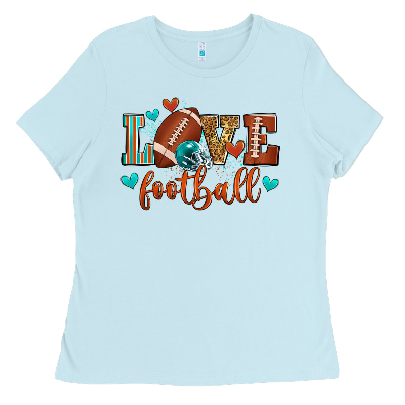 Love Football Ladies Tee by Zillion Design Studio | Teevron
