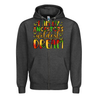 Charcoal Heather i am my ancestors wildest dream Zipper Hoodie - LillyAllenDesigns