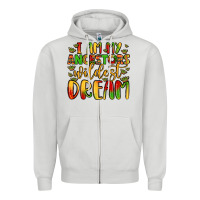 Dove Grey i am my ancestors wildest dream Zipper Hoodie - LillyAllenDesigns