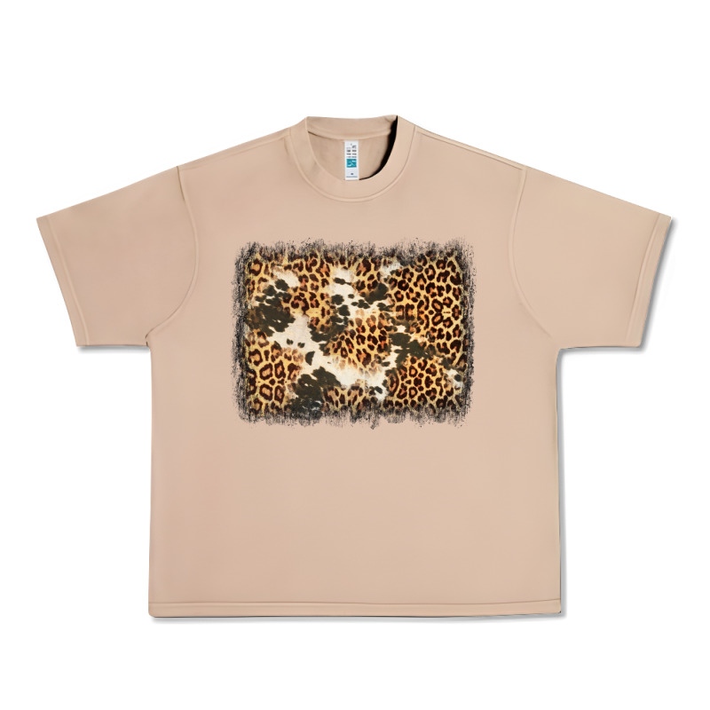 Distressed Leopard Cowhide Background Urban Heavy Tee by Jasminsmagicworld | Teevron